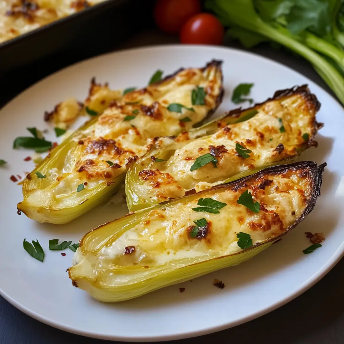 Überbackener Chicorée aus der Heißluftfritteuse – Schnell und Gesund